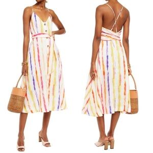 NICHOLAS | Dresses | Nicholas Makenna Linen Midi Dress | Poshmark